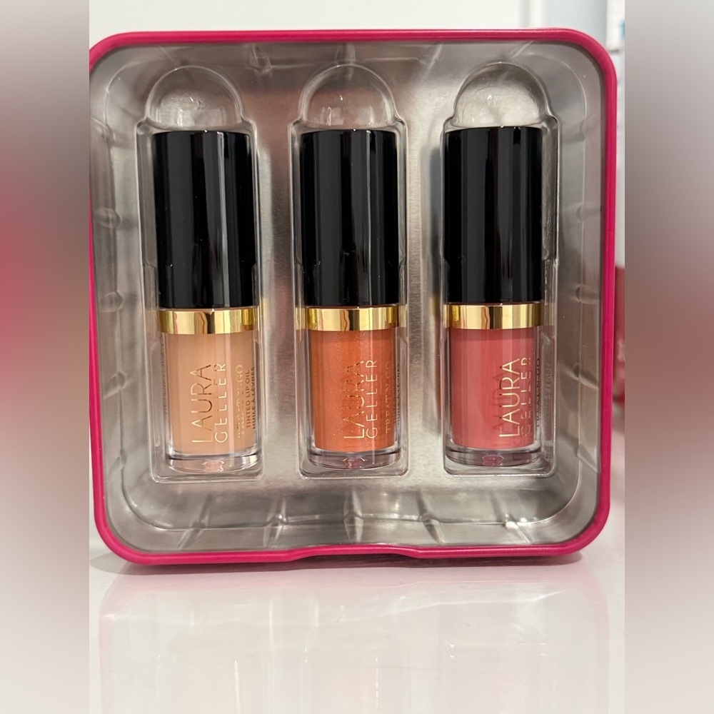 Nwt Laura Geller Treat-N-Go Lip Oil Trio